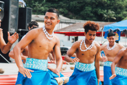 Samoan men at the Utulei Taupou Manaia, by Nerelle.