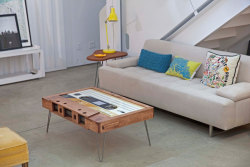 itscolossal:  Functional Mixtape Coffee Tables  