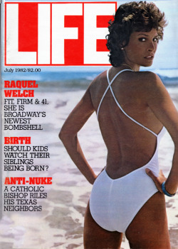 Raquel Welch graces the cover of Life magazine. I remember this