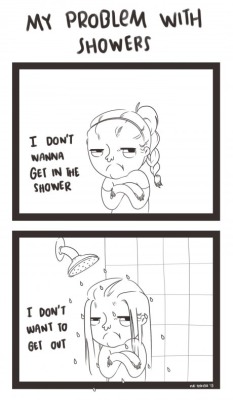 mh-things:  Showers are the most difficult thing when you’re