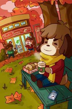 nikoniko808: my piece for the animal crossing zine we did awhile