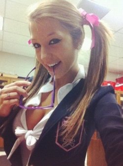 hotselfshotgirls:  Sexy school uniform teen girl selfshot http://hotselfshotgirls.tumblr.com
