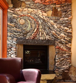 stunningpicture:  Look at the amazing stonework on this fireplace.