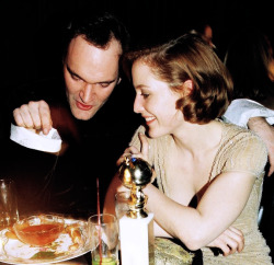 scully1964:  Quentin Tarantino + Gillian AndersonGolden Globes ‘97