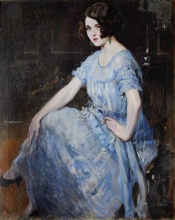 fleurdulys:  Portrait of a Young Woman in a Blue Dress - Alejandro