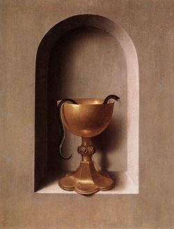 anguis218:  Chalice of Saint John the Evangelist by Hans Memling