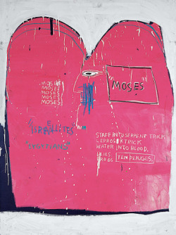 primary-yellow: JEAN-MICHEL BASQUIAT MOSES AND THE EGYPTIANS,