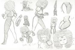 dance-like-a-tree:  I sketched a bunch of Garnets today because