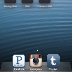 My 3 mains! #apps #pandora #instagram #tumblr #swag #dope #pic