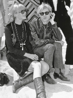 alixandrajekyllhyde:   Nico and Andy Warhol at the Cannes Film