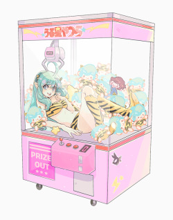 alpaca-carlesi: Lum UFO Catcher commission  Hope you like it! 