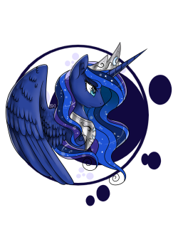 theponyartcollection:  Princess Luna by ~ToxicUnicorns