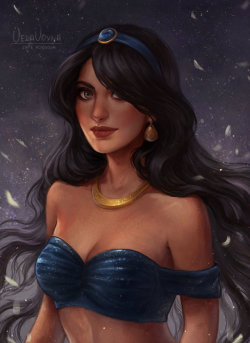 princessesfanarts:princess Jasmine by VeraVoyna 