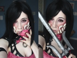 mori-summer:  First try for the SFX makeup of Mileena ! I think