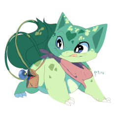 kittenpawprints:  i got bulbasaur!! OG!!!i wasn’t happy with