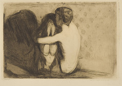 blackheartandeyes:  Edvard Munch ~ Consolation 