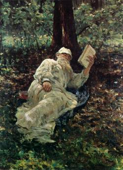 allegoryofart:  Tolstoy Resting in the Woods, Ilya Yefimovich