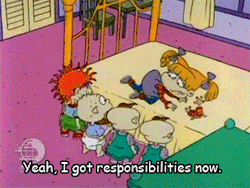  Angelica summing up what having responsibilities really means.