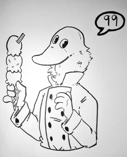 Inktober Day 26 - Abomjones’ Gelato