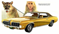 wishonpinkcars:  70 MERCURY COUGAR XR7 2 DOOR HARDTO WITH COUGAR