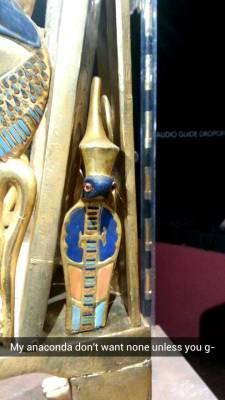 missfreudianslit:  Had a good time at the King Tut exhibit yesterday