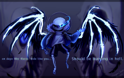 dragonclaudz:   Judgement angel/demon AU or something. just an