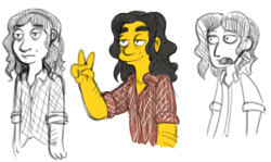 I drew myself in different styles.Can you guess which ones they