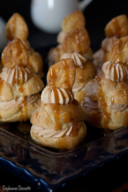 confectionerybliss:  Apple Pie Mousse Profiteroles • Daydreamer