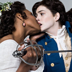 momweed:  possiblestalker:  Anne Hathaway and Audra McDonald