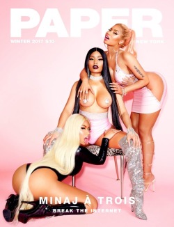 so-not-the-norm:Nicki Minaj on the cover of Paper Magazine “Minaj