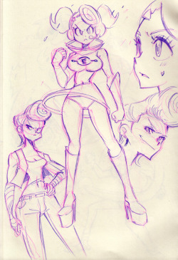 grimphantom:rafchu:Console Girl doodles featuring Double Dragon