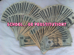 palefantassy:  school or prostitution? sluts. 