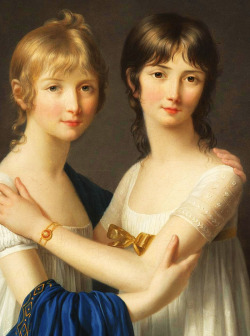 jaded-mandarin:  Marie-Victoire Lemoine. Portrait of Two Sisters,