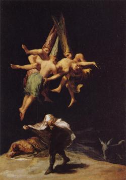 abystle:  Witches in the Air, Francisco de Goya. 