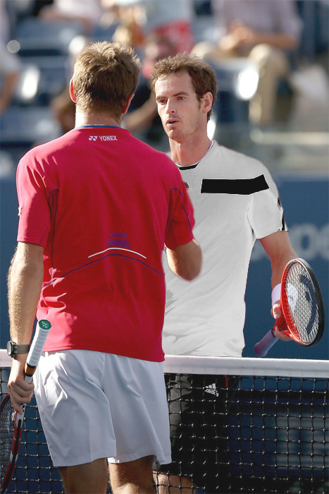 M: Well played, Wawrinka.W: you too, Murray. although can I suggest you something?M: Sure, what is it?W: meet me at noon and let me take a look at your drive…