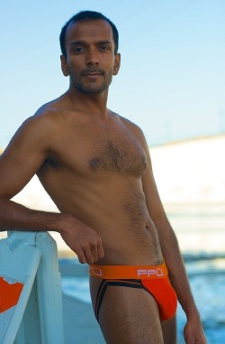 beautyofindianmen:  Theo Kumar at his best. Orange suits you