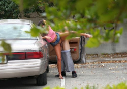 bestofvoyeur:  Voyeur sex of this couple having public sex in