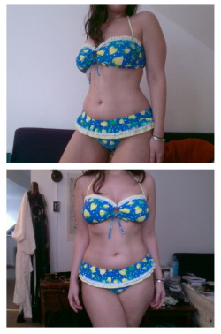 curveappeal:  I’m 22 years old and I just bought my first bikini.