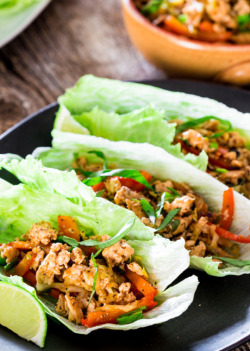 foodsforus:   Thai Chicken Lettuce Wraps  