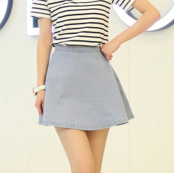 tbdressfashion:  jeans skirt