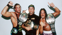 fishbulbsuplex:  ECW World Tag Team Champions Sabu and Rob Van