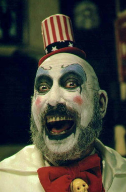 1three8: clownsoftheday:  Today’s Clown is: Captain Spaulding/Cutter