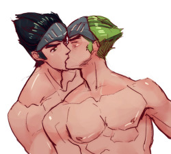 kd-baras:  Another genji sketch  (this is how I warm up before