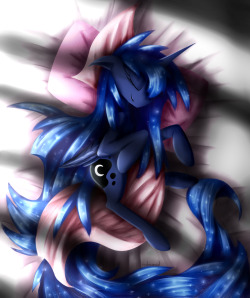 that-luna-blog:  Get up, princess! by CrestfallenCelestia  x3