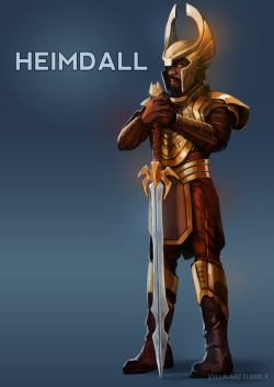 vylla-art:  Heimdall - 6/45 One new MCU character each day until