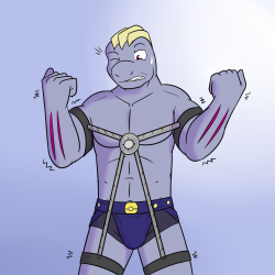 Machoke in a Macho Brace