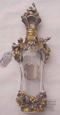 Parcel Gilt Silver Scent Victorian glass, gilt, silver France