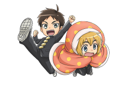 erens-jaeger-bombs:  Transparent Eren/Armin edits from the Junior