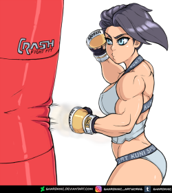 shardanic:  Boxer-Chan working the bag. Boxer-Chan feels most