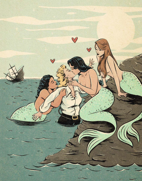 jeniferprince:  oh to be a pirate being rescued by mermaids 